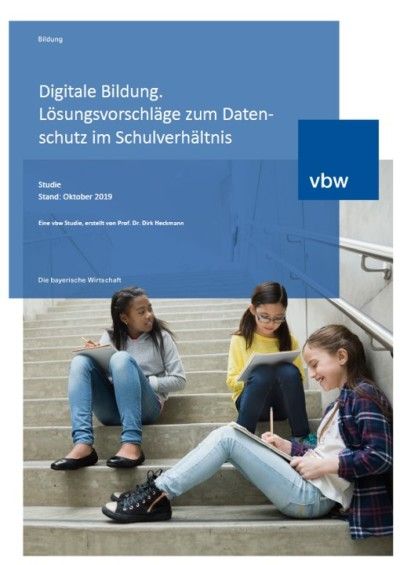 vbw Studie zum Datenschutz an bayerischen Schulen